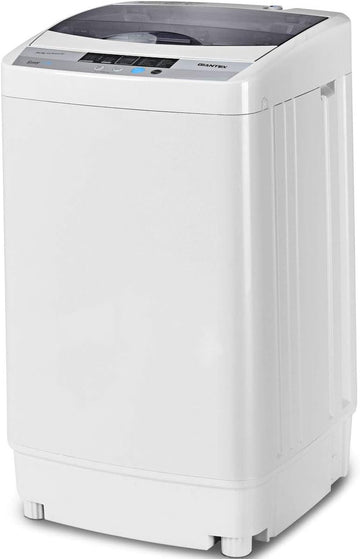 Full-Automatic Washing Machine Portable Compact 1.34 Cu.ft Laundry Washer Spin with Drain Pump, 10 programs 8 Water