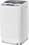 Full-Automatic Washing Machine Portable Compact 1.34 Cu.ft Laundry Washer Spin with Drain Pump, 10 programs 8 Water