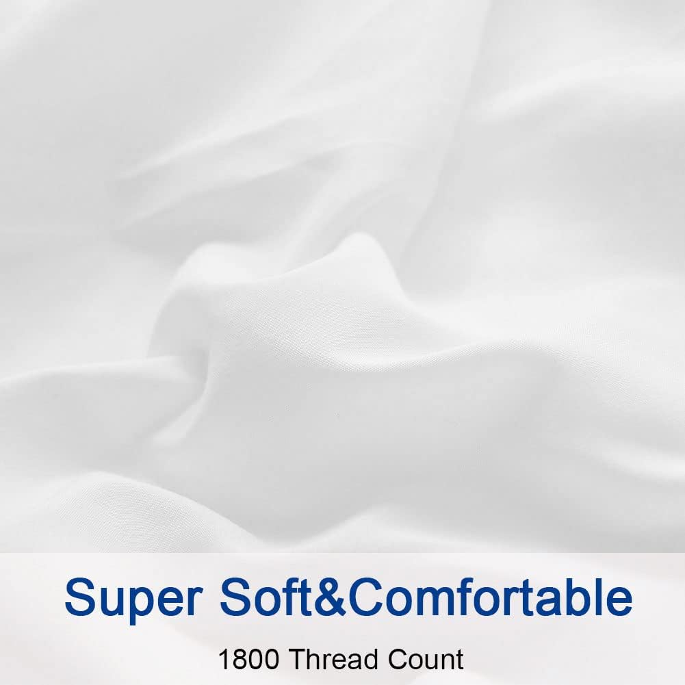 Bed Sheet Set Super Soft Microfiber 1800 Series Luxury Egyptian Sheets 16-Inch Deep Pocket Wrinkle and Hypoallergenic-4 Piece