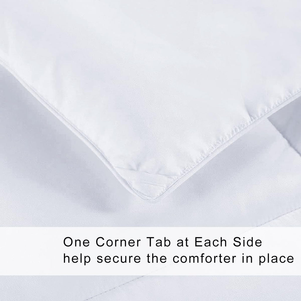 All-Season King Size Cooling Comforter Duvet Insert - White