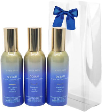 OCEAN Concentrated Room Spray Gift Set with a Blue Bow for Holiday 1.5 oz - Set of 3
