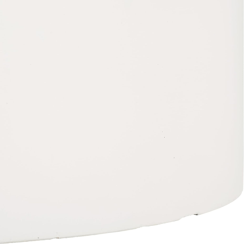 Outdoor Collection Alia Modern White Concrete Ficonstone Round Planter Pot