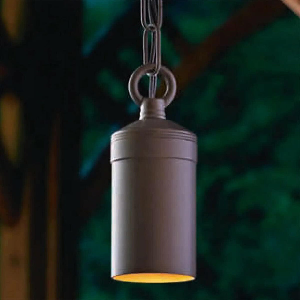 Outdoor Antique Bronze Integrated LED Hanging Pendant with Chain
