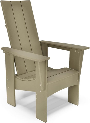 Alpine Adirondack with Raised & Upright Seat (Weathered Wood)