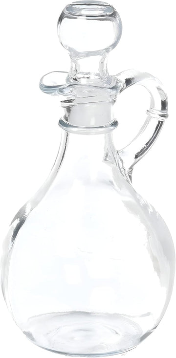 980R Presence Cruet With Stopper Oil Dispenser Oil Pitcher, Glass Olive Oil Dispenser Bottle with Stopper - 10oz /