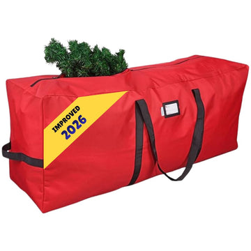 Heavy Duty Christmas Tree Storage Bag | Fits Up to 7-8 Ft. Disassembled Holiday Tree | 50" x 15" x 20" Tree Storage