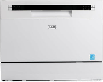 Countertop Dishwasher, Counter Dishwasher with 6 Wash Programs, 6-Place Setting Capacity, Stainless 