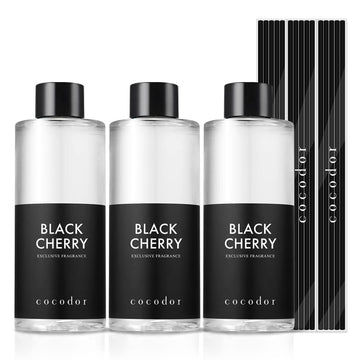 Reed Diffuser Oil Refill/Black Cherry /6.7oz / 3 Pack/Home Fragrance, Scented Oils, Oils for Reed Diffuser, Bathroom