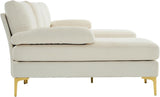 Karl home Convertible Sectional Sofa 110" U-Shape Sofa Couch 4-Seat Couch with Chaise Fabric Upholstered for Living