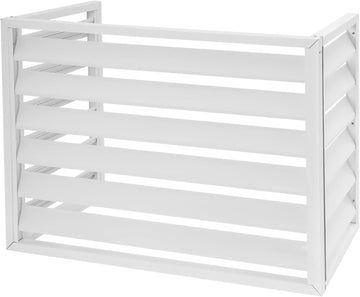 Air Conditioner Fence Screen, Aluminum Outdoor AC Cover Privacy Panel, 39.4 x 19.7 x 27.6 in Air Conditioner