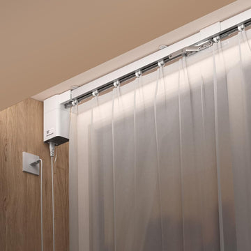 Matter over Thread Smart Curtain Track, Electric Curtains with Remote, Works with Apple HomeKit, Alexa, Google