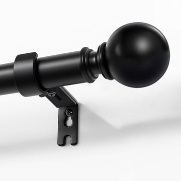 Long Curtain Rod - 32 to 144 inch Adjustable Window Treatment Rods, 1 inch Diameter Heavy Duty Curtain Rods Sliding