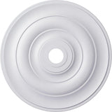 Jefferson Ceiling Medallion, 26 1/2"OD x 3 5/8"ID x 1 1/2"P (Fits Canopies up to 5"), Factory Primed