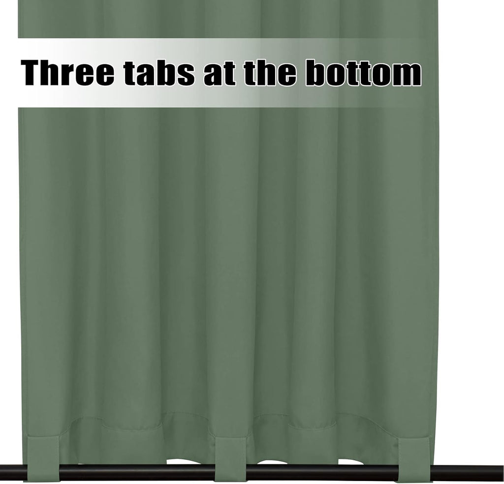 Outdoor Curtains Waterproof Windproof Weatherproof Curtain, Cabana, Porch, Pergola and Gazebo