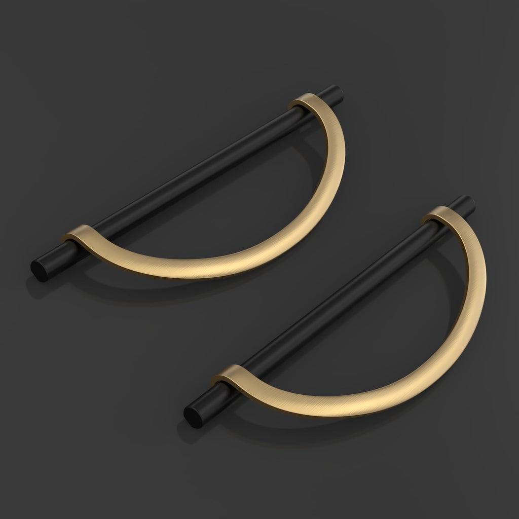 10 Pack Black Champagne Bronze Cabinet Pulls 7.5 Inch(192MM) Hole Centers Kitchen Cabinet Handles Hardware for