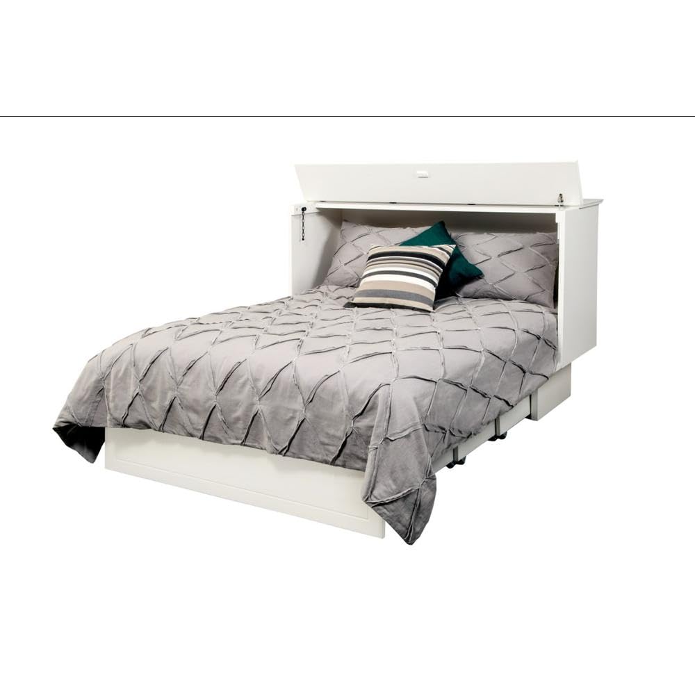 Queen Murphy Bed in Cottage White