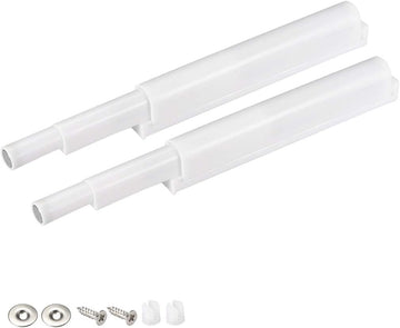 Magnetic Touch Catch Latch Push To Open System Damper Buffer Door Cupboard White 2 Sets