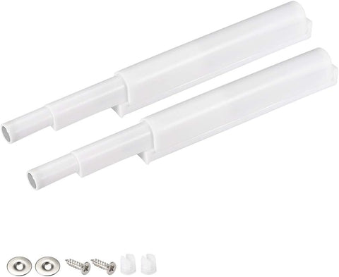 Magnetic Touch Catch Latch Push To Open System Damper Buffer Door Cupboard White 2 Sets