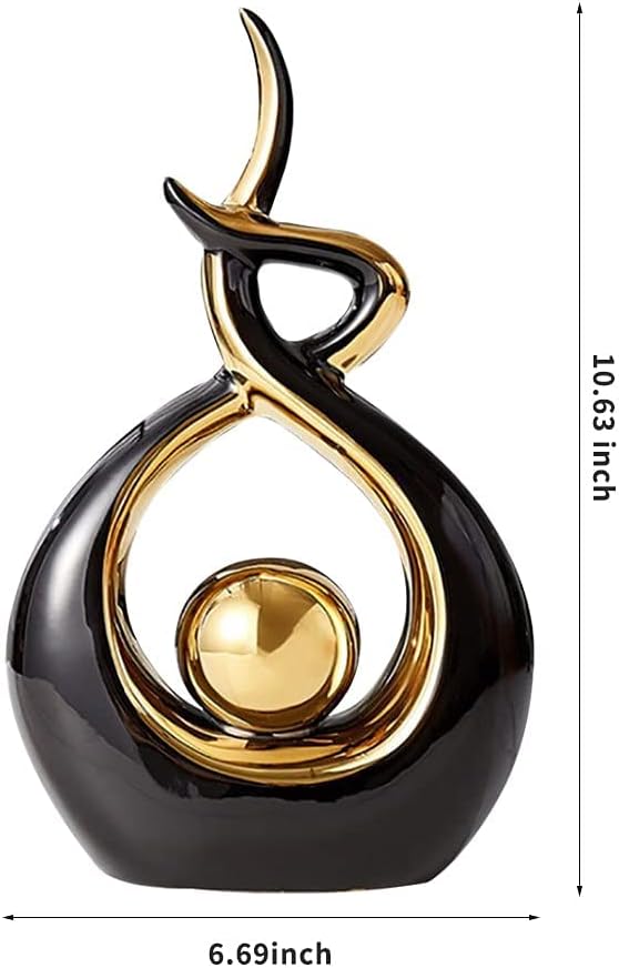 Home Decor Modern Abstract Art Ceramic Statue Table Decorations Living Room Office Centerpiece