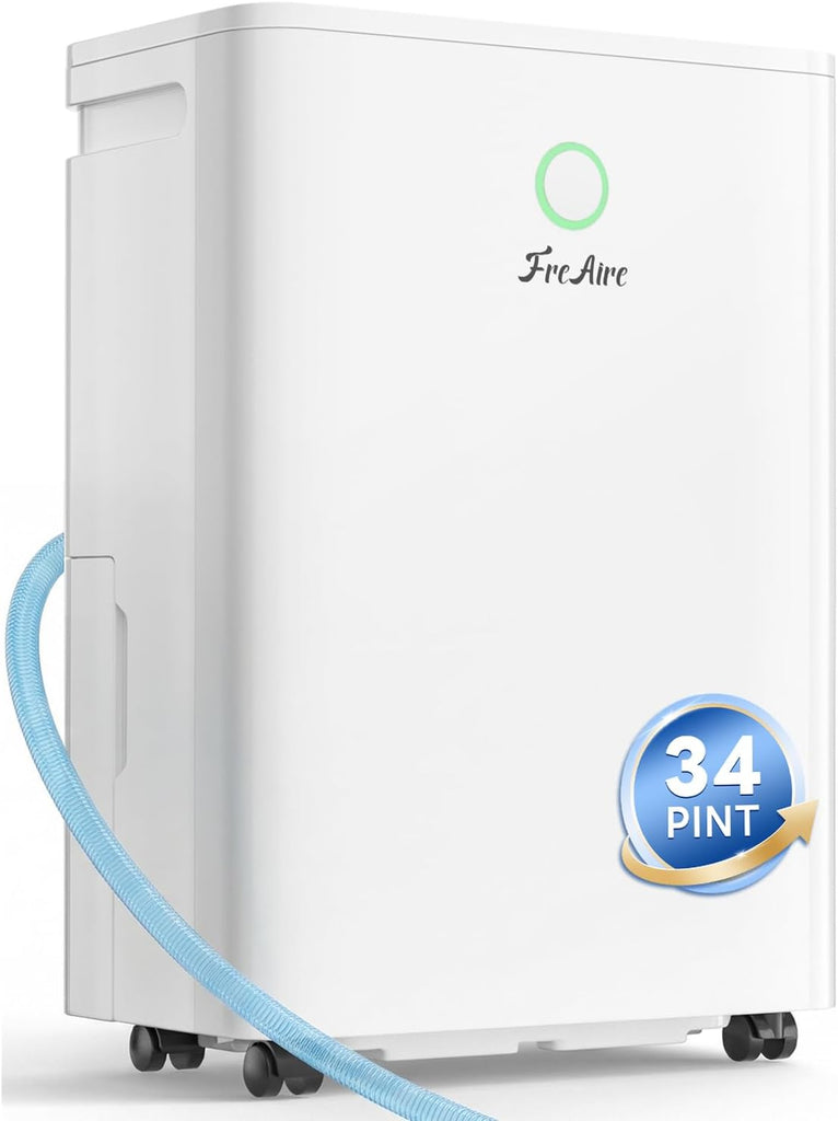 2500Sq.Ft Dehumidifier, 34Pint Dehumidifiers for Home, Quiet Dehumidifier for Basement, Bedroom, Bathroom