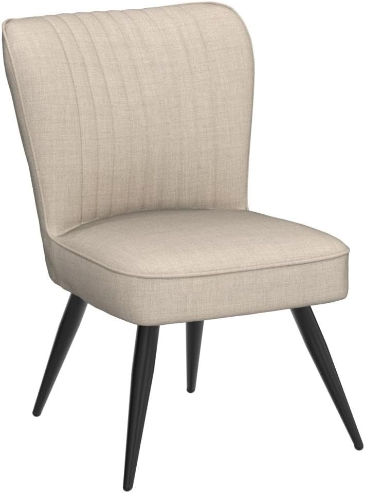 Accent Chair Set of 2 Upholstered Living Room Chairs Modern Bedroom Furniture Sets Armless Slipper Club Chair Guest