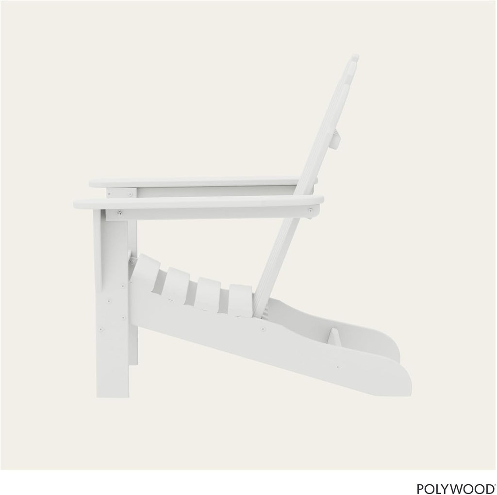 AD4030WH Classic Outdoor Adirondack Chair, White