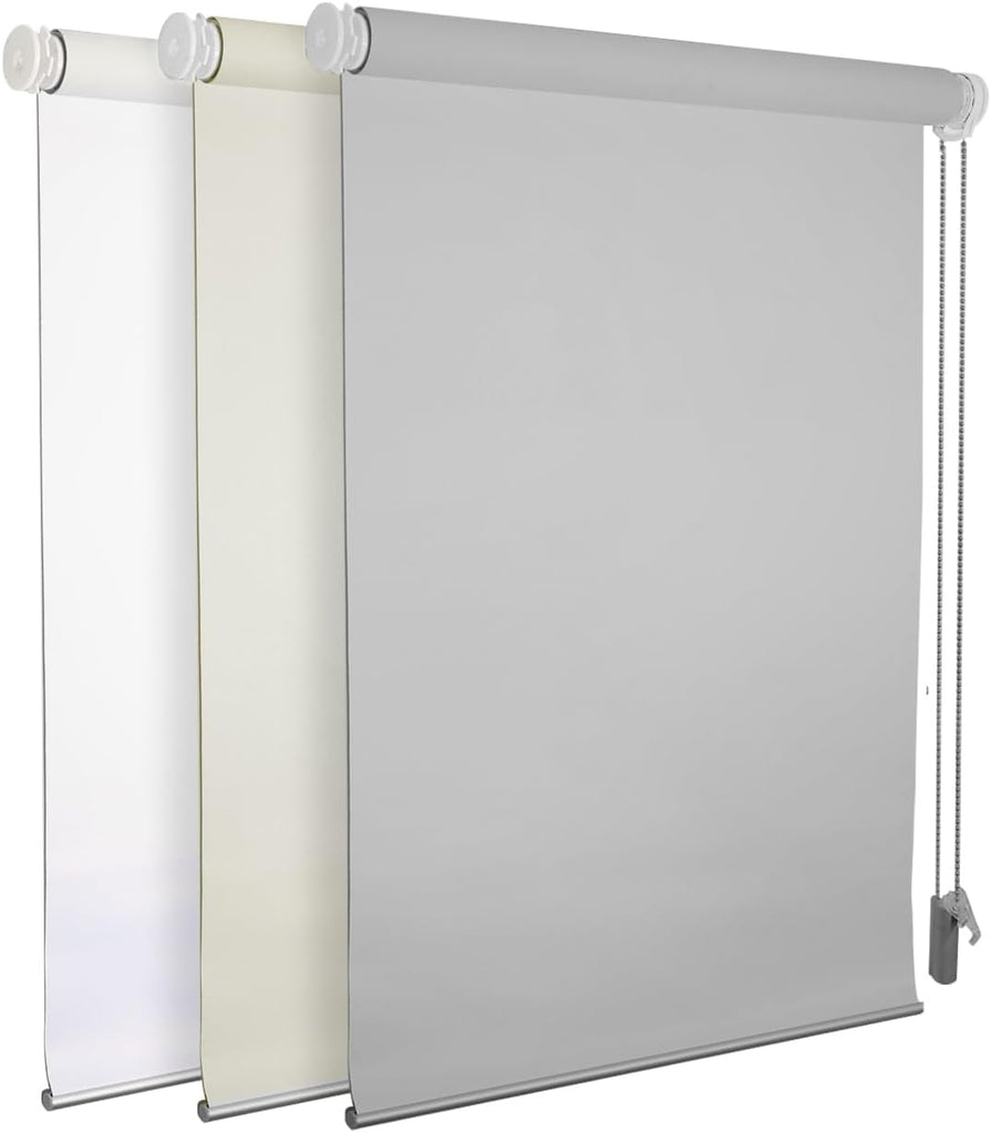 No Drill Blackout Roller Shade 40" W x 75" H, Beige