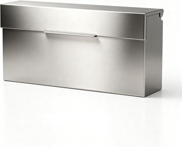 Rainproof Stainless Steel Mailbox for Walls, Heavy Duty Wall Mounted Mailbox (2)