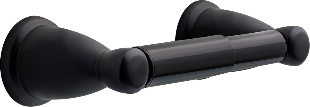 5-Piece Matte Black Bathroom Set (2) Towel Racks, Ring, Toilet Paper Holder, Hook | Kinla Bath Accessories