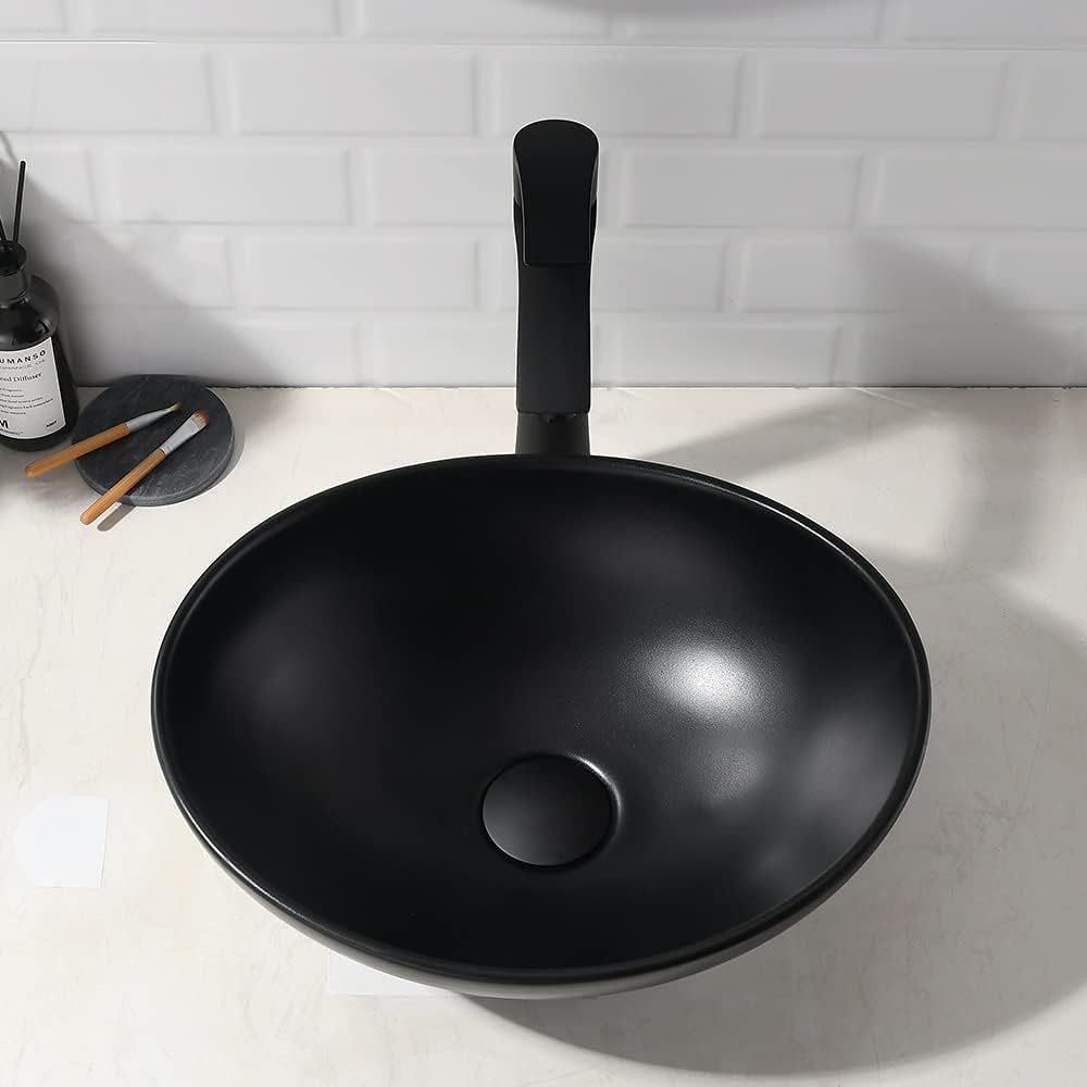 Rectangle Bathroom Sink with Faucet And Drain Combo-VASOYO 19x15 Inch Vessel Sink Above Counter Bathroom Vanity Sinks