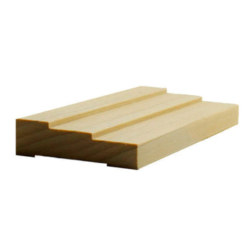 Contemporary 2-1/2" Wide x 3/4" Stepped Casing. Unfinished Trim, Cherry, 42"
