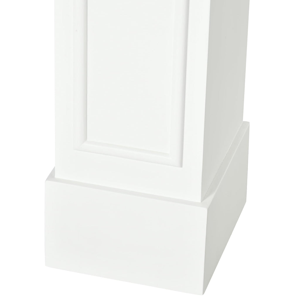 Modern Fireplace Mantel for Interior Width 29" White
