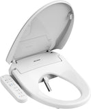 Elongated Electric Bidet Toilet Seat with Warm Water Wash, Heated Seat, Quiet-Close Lid, Air Dryer, Customizable Wash Modes