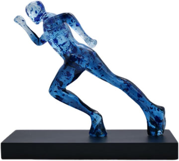 Handmade Gold Abstract Statue- Exquisite Resin Figurine for Modern Home Decor Living Room Shelf Office Decorations