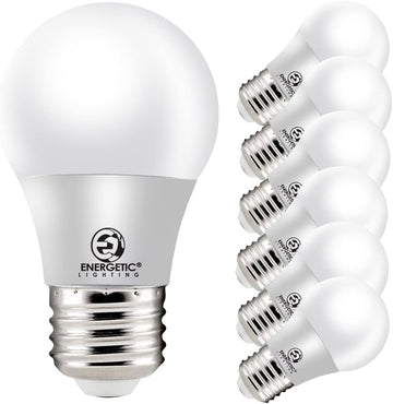 A15 Refrigerator Bulbs 40 Watts Equivalent (5.5W), LED Appliance Dimmable Light Bulbs, Daylight 5000K, E26 Base, UL
