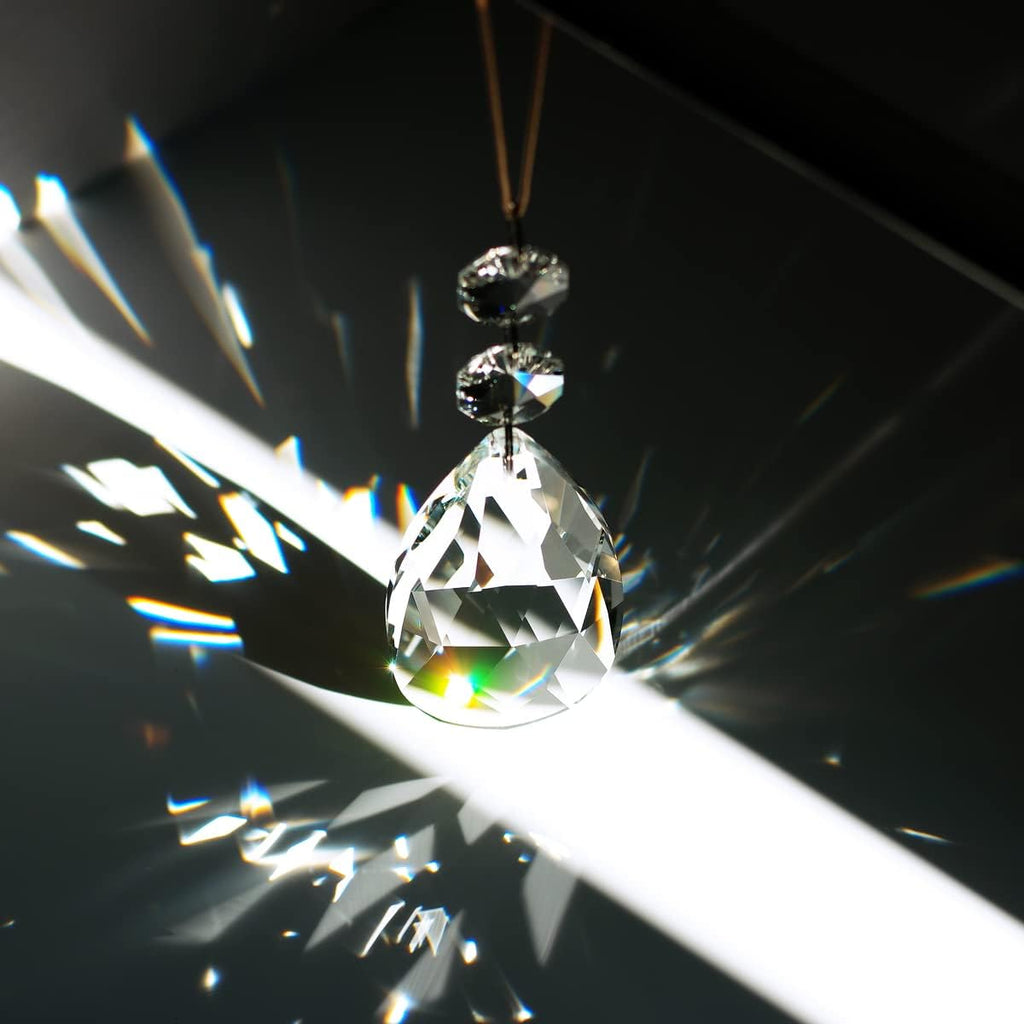 10pcs 63mm Teardrop Chandelier Crystals Replacement Part Clear - Crystal Prism Pendants Glass Beads