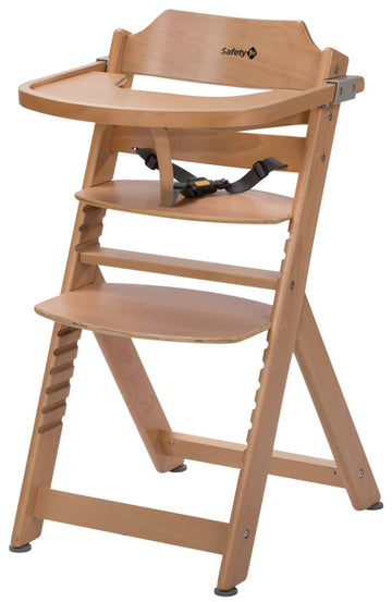 Trona evolutiva Timba high chair Natural wood SAFETY