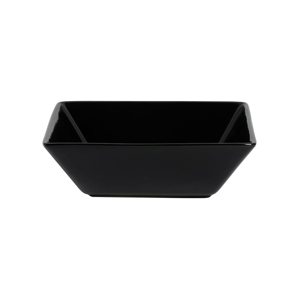 Nova Square 30 pc Dinnerware Set, Black