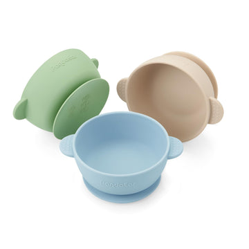 3 Pack Baby Bowls with Suction| Stay Put Silicone Food Bowl for Babies Kids Toddlers Infants| Food Grade Soft Safe