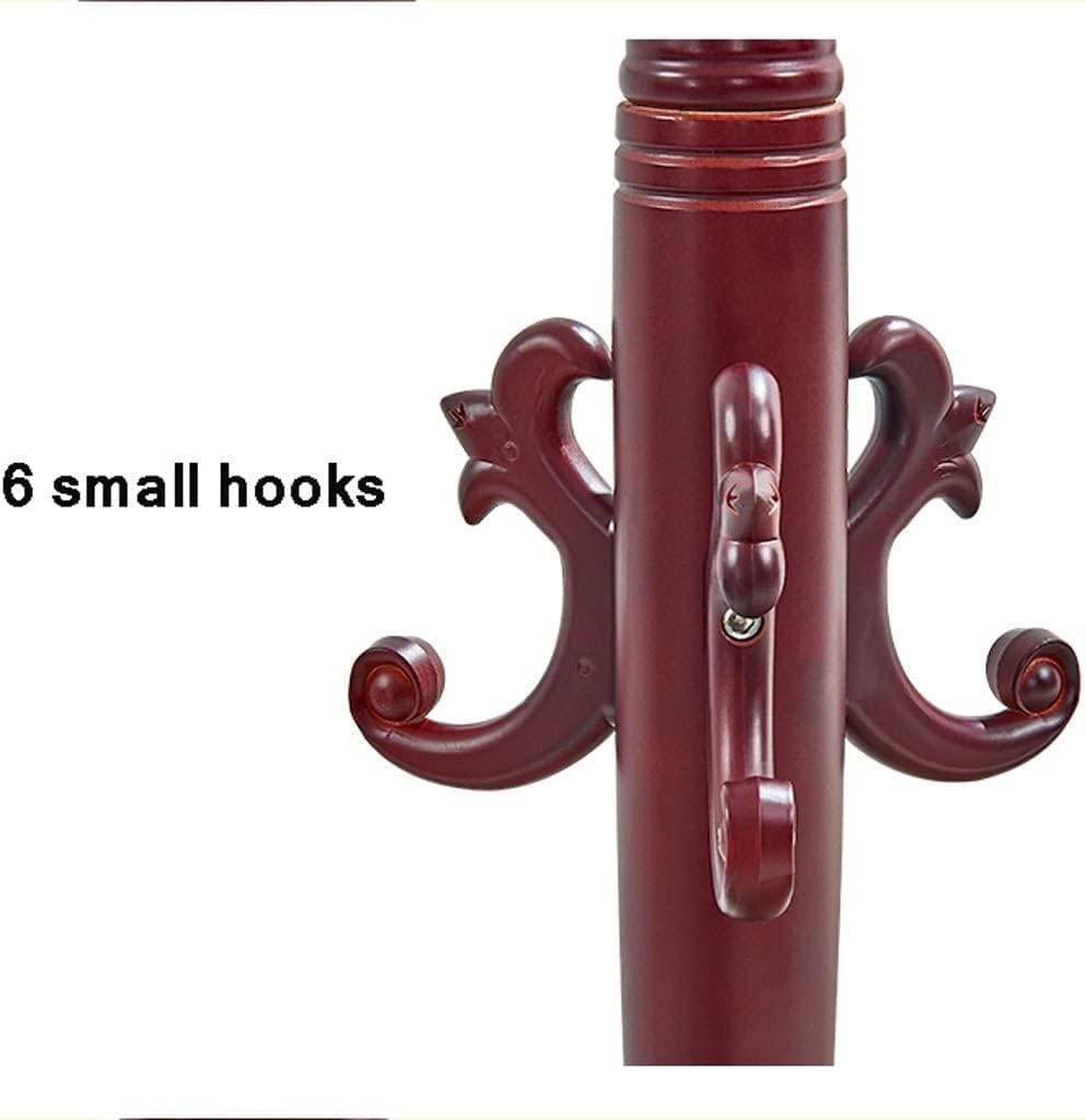 Coat Rack Stand Solid Wood Classical Coat Rack Test Hanger Floor Coat Rack Standing Coat Rack (Color : White)