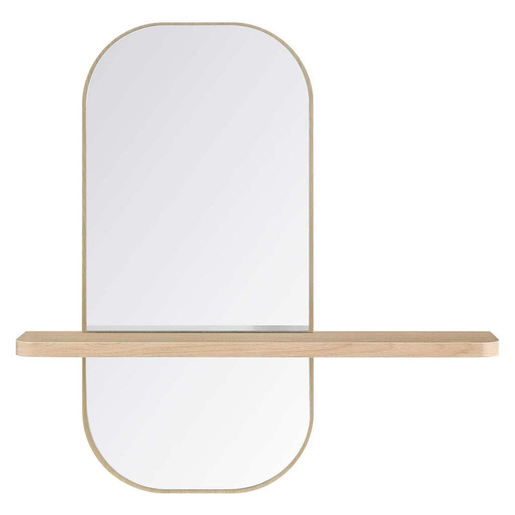 Solstice Mirror, Oak