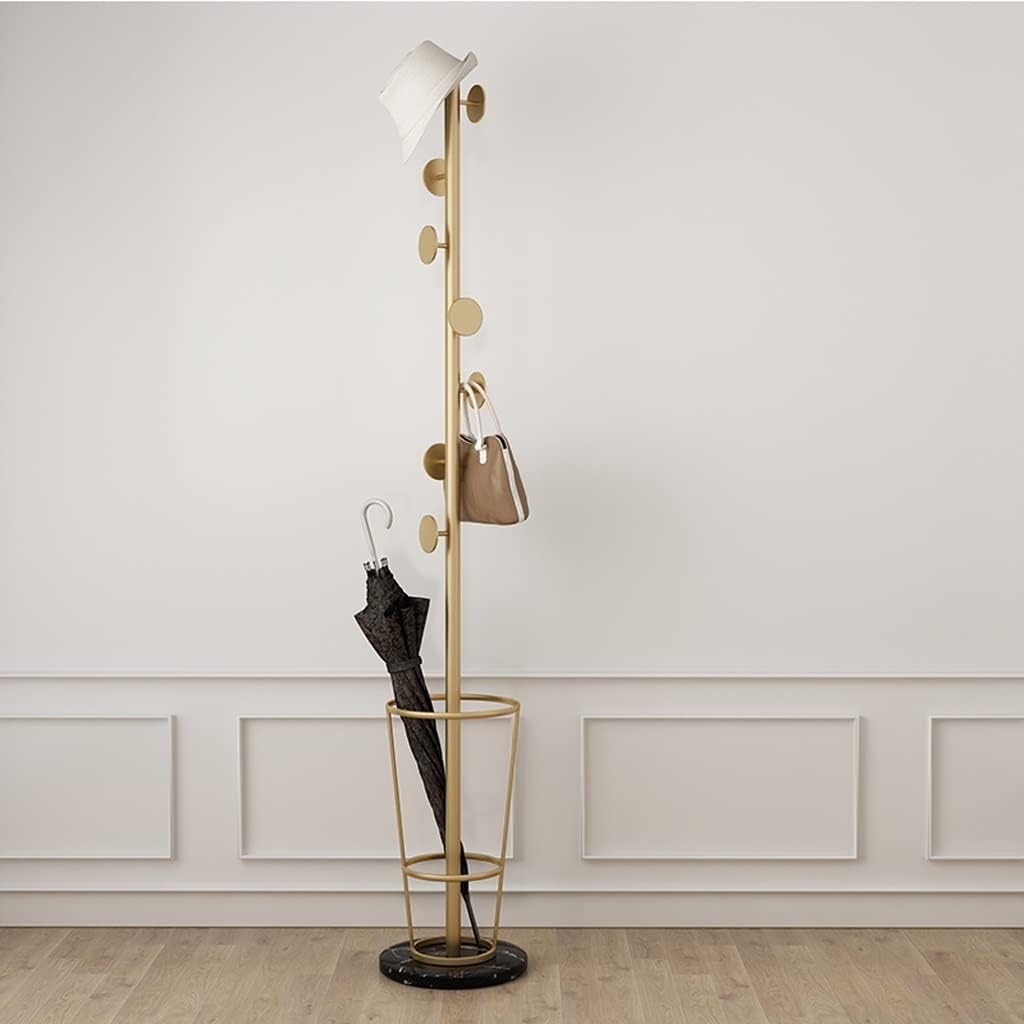 Tree Coat Rack Modern Creative Coat Rack Floor-to-Ceiling Marble Base Living Room Bedroom Living Room Corridor Porch