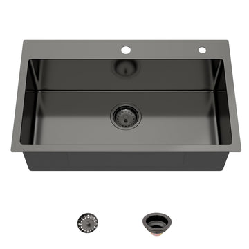 30 Inch Gunmetal Black Stainless Steel Drop in