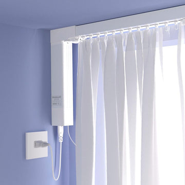 WiFi Smart Curtain Track, Electric Curtains with Remote Compatible with Alexa & Google Home, Tuya App Control