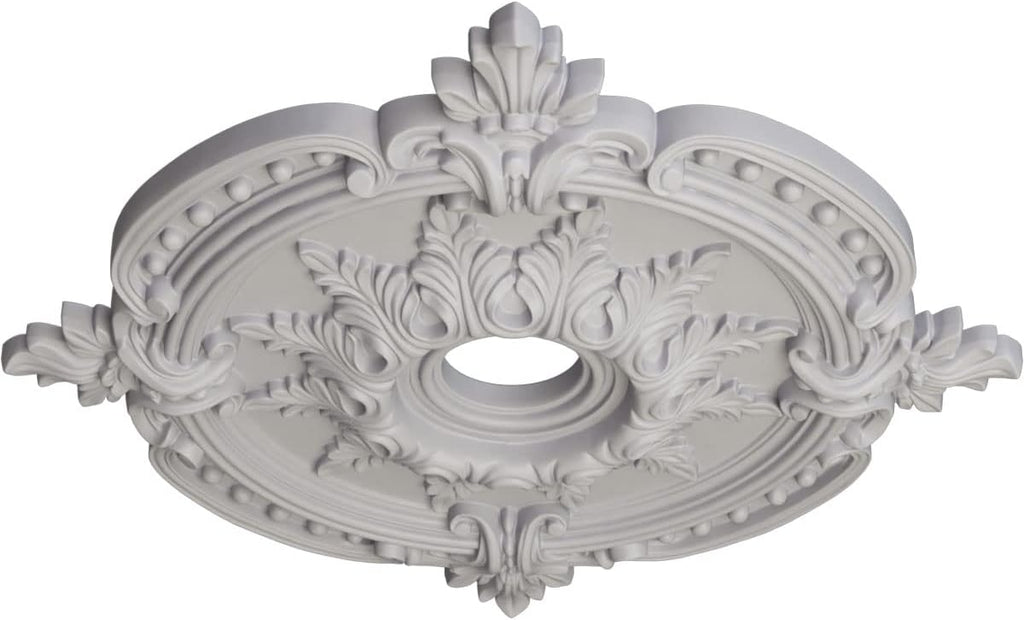 28 3/8"OD x 3 3/4"ID x 1 5/8"P Benson Classic Ceiling Medallion (Fits Canopies up to 6 1/2") - Ceiling Medallion