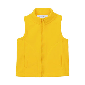 Toddler Boys Vest Jacket Fleece Lightweight Yellow