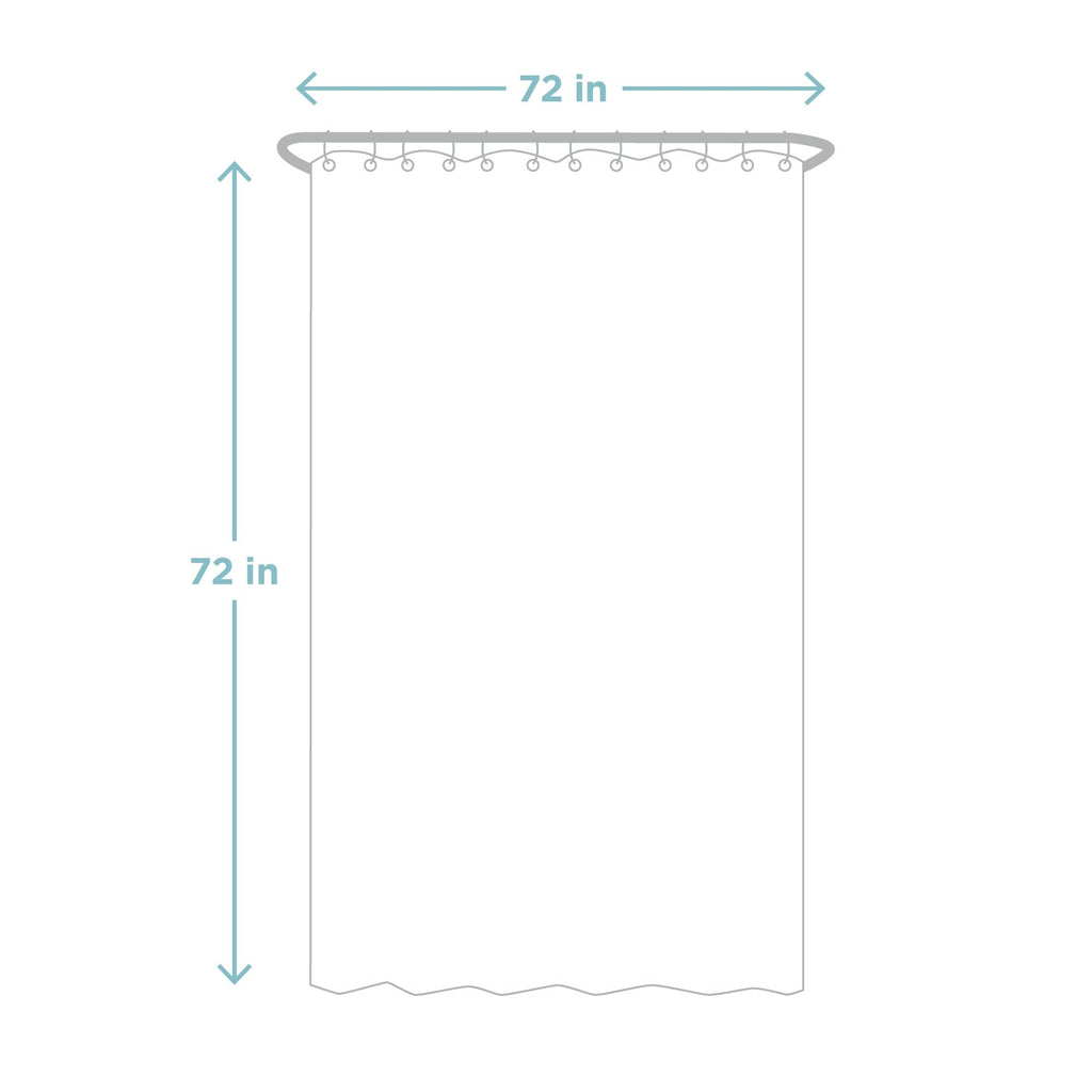 Clear Shower Curtain Liner, Super Heavyweight Transparent Liner for Showers and Bathtubs with Rustproof Grommets