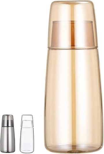 Bedside Water Carafe Set with Tumbler, Bedside Carafe and Glass Set for Nightstand Bedroom Guest Room, Water Carafes