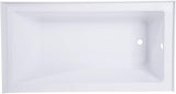 VTAP543022R Aqua Eden Alcove Tub, White