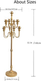 Floor Candelabra Tall 13 Arms Candle Holdersandlestick for Taper Candle and Floral Centerpiece Stand Wedding Event